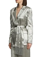 Quinton Hammered Sating Jacket