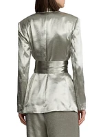 Quinton Hammered Sating Jacket