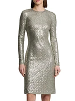 Alexandra Sequined Cocktail Dress