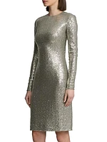 Alexandra Sequined Cocktail Dress