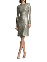 Alexandra Sequined Cocktail Dress