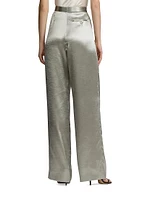 Daniela Hammered Satin Pants