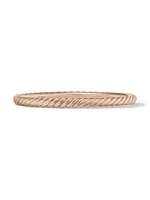 Sculpted Cable Bangle Bracelet 18K Rose Gold