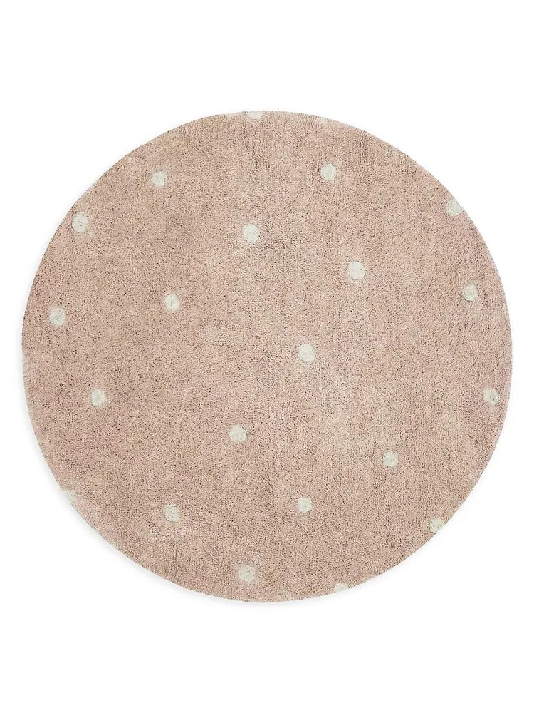 Washable Rug Round Dot