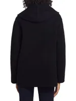 Hooded Wool-Blend Jacket