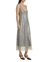 Sequined Midi-Dress