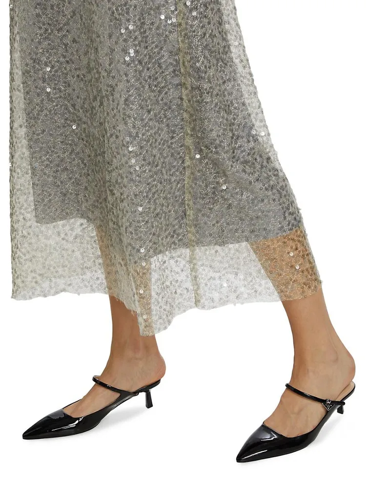 Sequined Midi-Dress