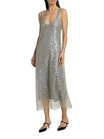 Sequined Midi-Dress