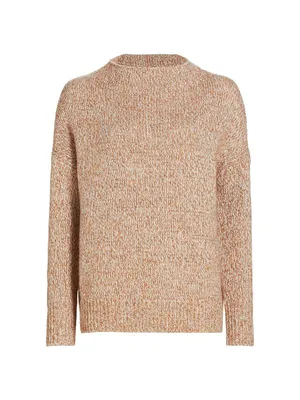 Tweed Wool-Alpaca Blend Sweater