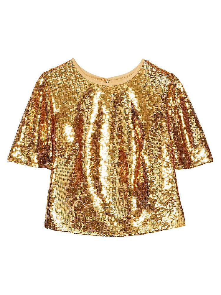 Sequin Crop Top