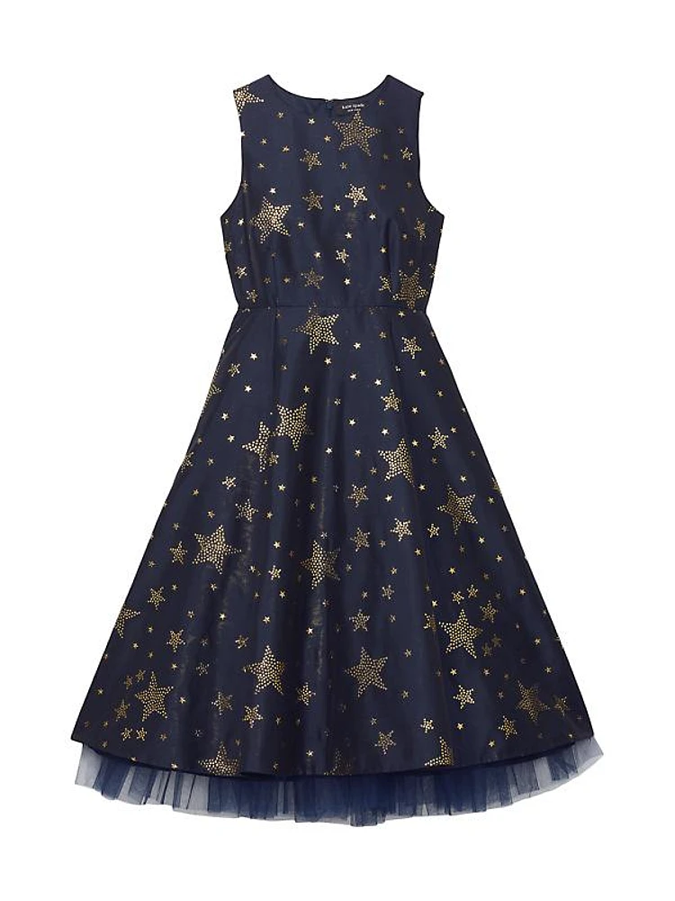 Starlight Brocade Midi-Dress