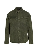 Pablo Acid-Dye Cotton Slim-Fit Shirt Jacket