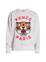 Lucky Tiger Logo Oversized Sweatshirt