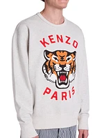 Lucky Tiger Logo Oversized Sweatshirt