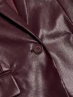 Milan Vegan Leather Blazer