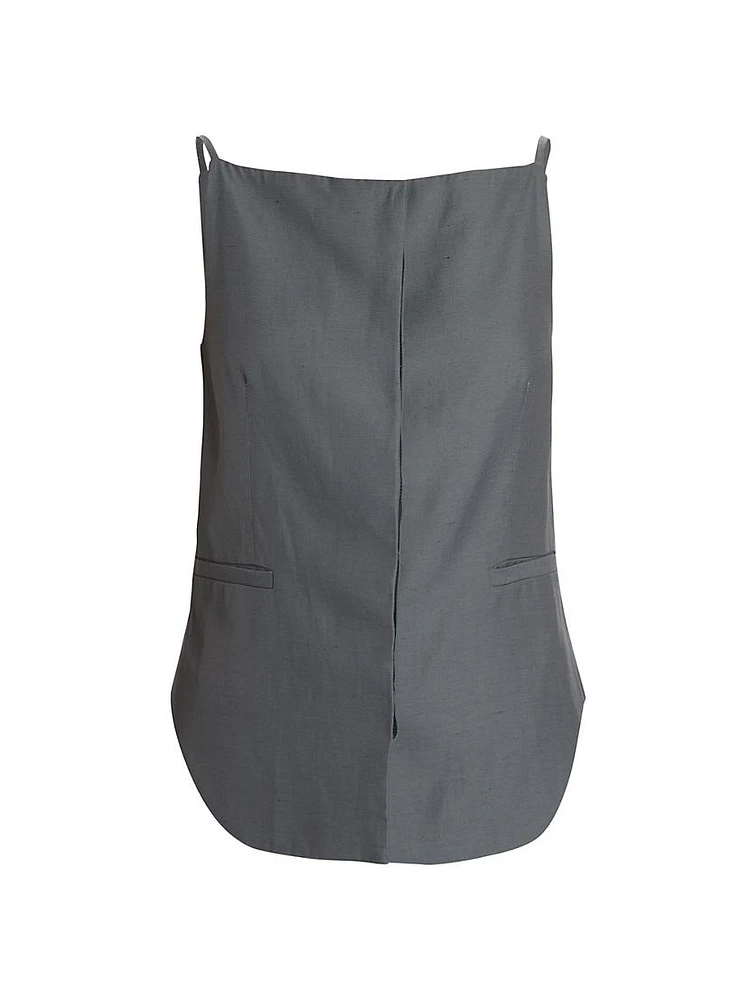 Mihant Sleeveless Button-Up Top