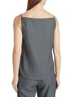 Mihant Sleeveless Button-Up Top