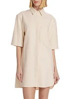 Basava Cotton-Blend Shirtdress