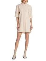 Basava Cotton-Blend Shirtdress