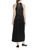 Morene Silk-Blend Sleeveless Midi-Dress