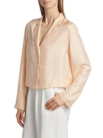 Aloma Silk Crop Shirt