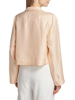 Aloma Silk Crop Shirt