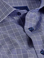 Check Cotton Twill Dress Shirt