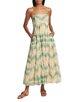 Mirage Tie-Dye Cotton Voile Maxi Dress