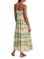 Mirage Tie-Dye Cotton Voile Maxi Dress