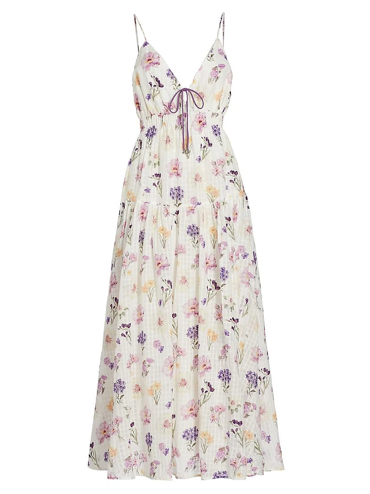 Phoebe Floral Cotton Maxi Dress