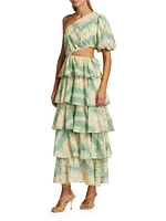 Mirage Tie-Dyed Cotton Voile Maxi Dress