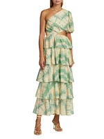 Mirage Tie-Dyed Cotton Voile Maxi Dress