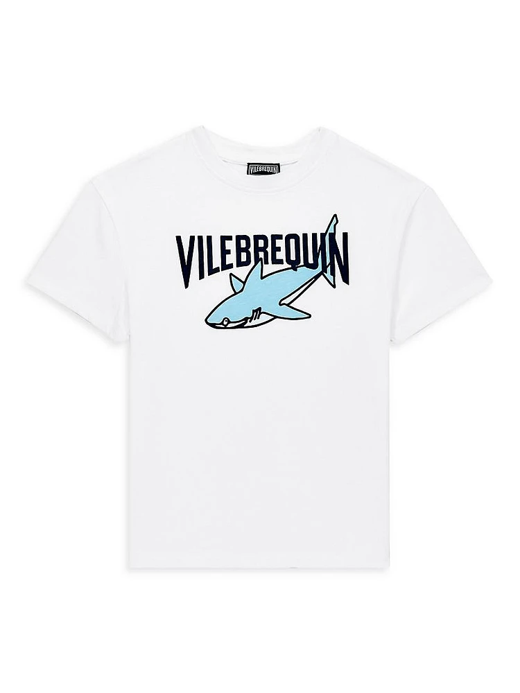 Little Boy's & Logo Shark T-Shirt