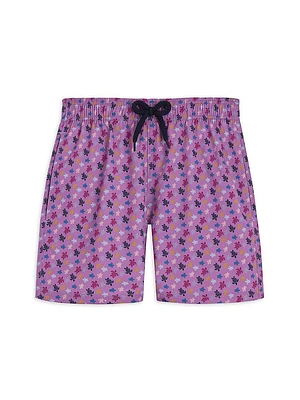 Little Boy's & Ronde Des Tortues Swim Trunks