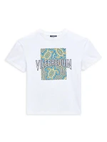 Little Boy's & Logo Turtles Print T-Shirt