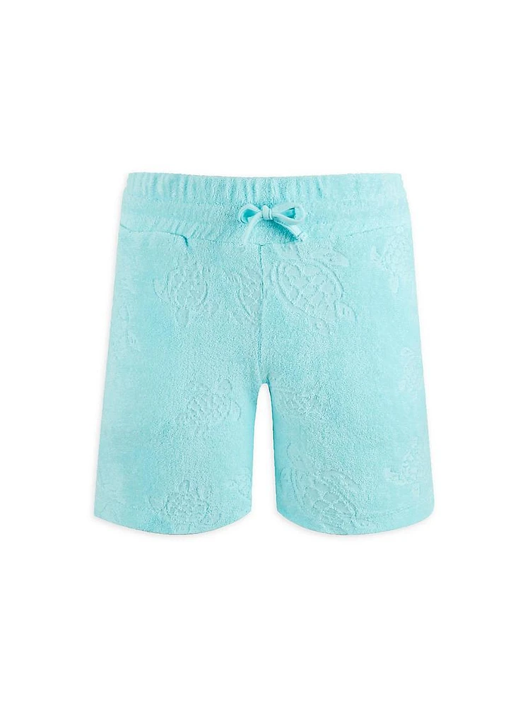 Little Boy's & Terry Cloth Jacquard Shorts