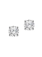 14K White Gold Shine Bright Diamond Small Stud