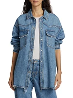 Oversized Western Denim Shirt