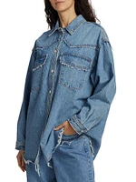 Oversized Western Denim Shirt