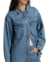 Oversized Western Denim Shirt