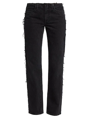 Sophie Raw-Edge Straight-Leg Jeans