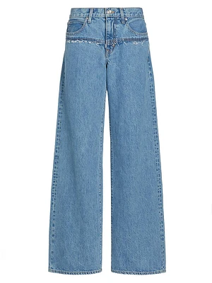 Mica Low-Rise Wide-Leg Jeans