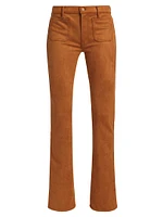 The Patch Slacker Faux-Suede Pants