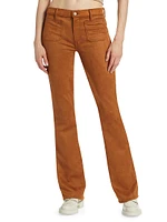 The Patch Slacker Faux-Suede Pants