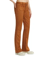 The Patch Slacker Faux-Suede Pants