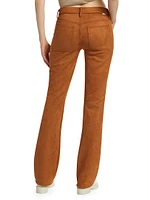 The Patch Slacker Faux-Suede Pants