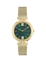 Darbey Goldtone Stainless Steel Bracelet Watch/36MM