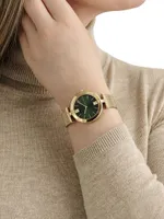 Darbey Goldtone Stainless Steel Bracelet Watch/36MM