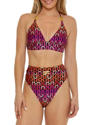 Echo Chain Halter Bikini Top