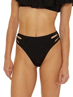 Joplin High-Rise Cut-Out Bikini Bottoms